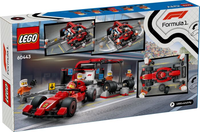 LEGO City F1 Pit Stop & Pit Crew With Ferrari Car (60443) (10)