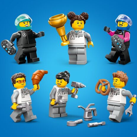 LEGO City F1 Garage & Mercedes-AMG & Alpine Cars (60444) (6)