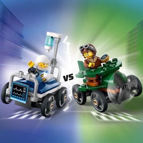 LEGO® City Airplane vs. Hospital Bed Race Car Pack (60459) (2)
