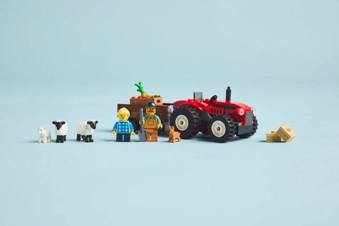 LEGO City Red Farm Tractor With Trailer & Sheep (60461) (8)