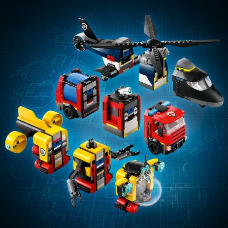 LEGO® City Helicopter, Fire Truck & Submarine Remix (60462) (2)