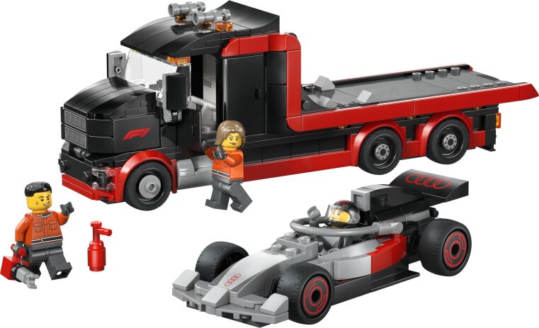 LEGO City F1 Display Truck With AUDI F1 Race Car (60493) (1)