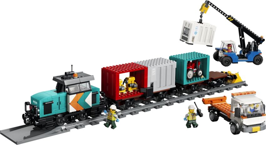 LEGO® City Harbor Freight Train With Crane & Truck (60509) (1)