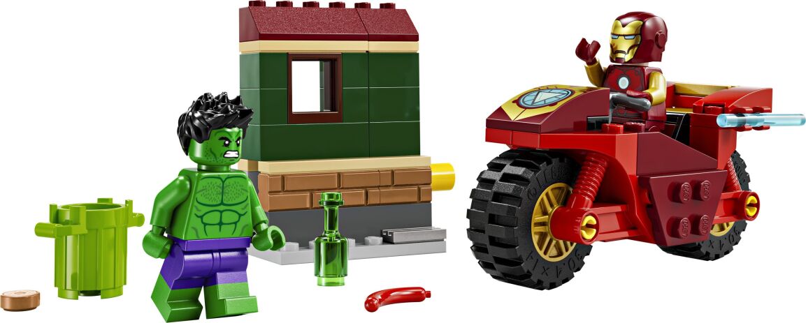 LEGO Super Heroes Iron Man With Bike & The Hulk (76287) (1)