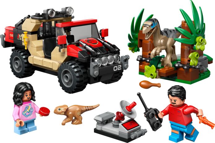 LEGO Jurassic World Raptor Off-Road Escape (76972) (1)
