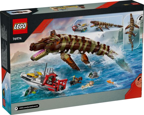 LEGO Jurassic World Brick-Built Mosasaurus Boat Mission (76974) (9)