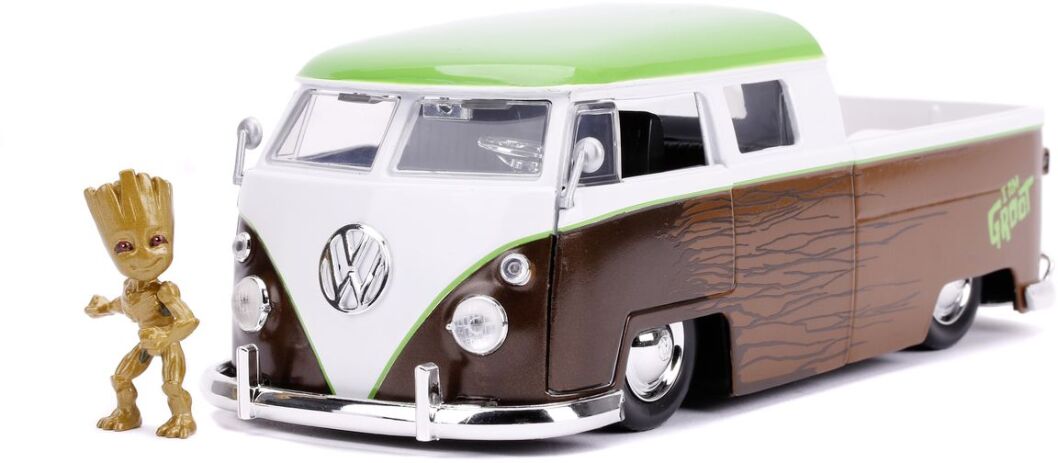 Jada Marvel Groot 1963  Volkswagen Bus Pickup 1:24 Και Φιγούρα (253225013) (0)