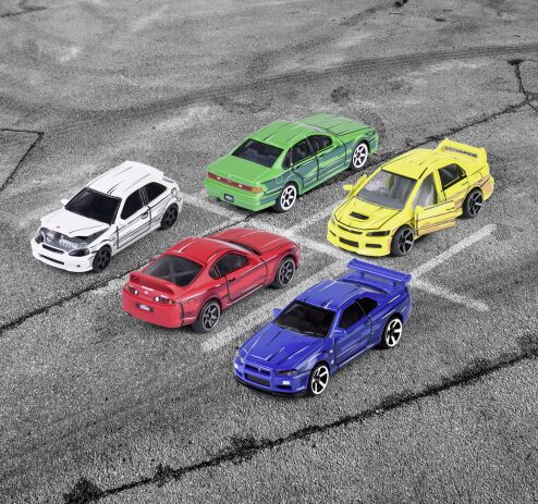 Majorette D/C Giftpack Japan Σετ 5 Οχήματα 7.5cm (212051031) (5)