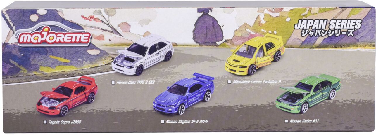 Majorette D/C Giftpack Japan Σετ 5 Οχήματα 7.5cm (212051031) (6)