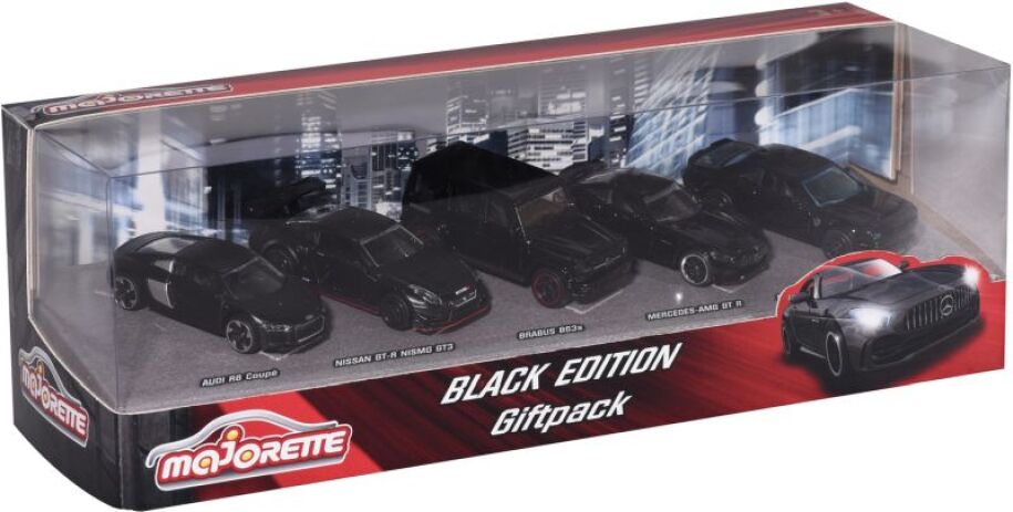 Majorette D/C Giftpack Black Edition Σετ 5 Αυτοκίνητα 7.5cm (212053174) (1)