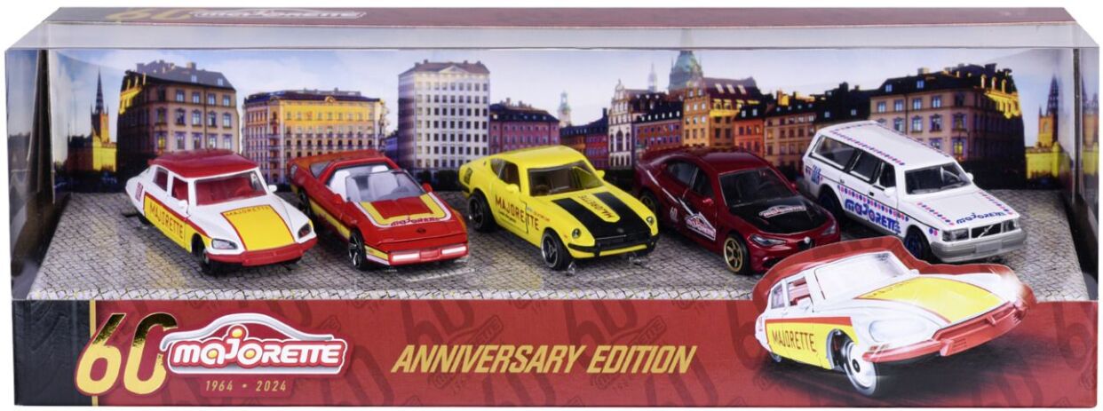 Majorette D/C Giftpack 60th Anniversary Edition Σετ 5 Αυτοκίνητα 7.5cm (212054101) (1)