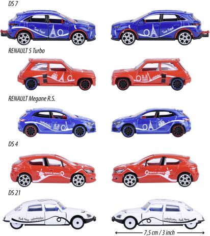 Majorette D/C Giftpack French Touch Σετ 5 Οχήματα 7.5cm (212055012) (2)