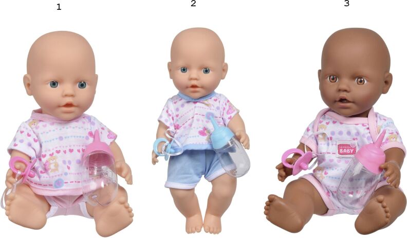 Simba New Born Baby Μωρό & Αξεσουάρ-3 Σχέδια (105036686) (1)