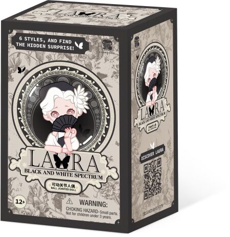 Laura Girl Συλλεκτική Φιγούρα Black & White 15cm-7 Σχέδια-1Τμχ (LG320010G) (1)