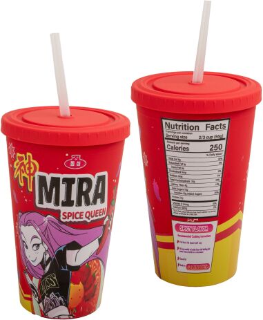 FBL K-Pop Demon Hunters Mira:Spice Queen Ποτήρι Με Καλαμάκι (CR4384) (4)