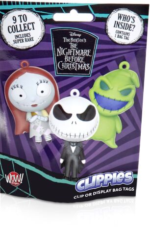 WOW Nightmare Before Christmas Bag Clips-9 Σχέδια-1Τμχ (NBC-1006-01) (0)