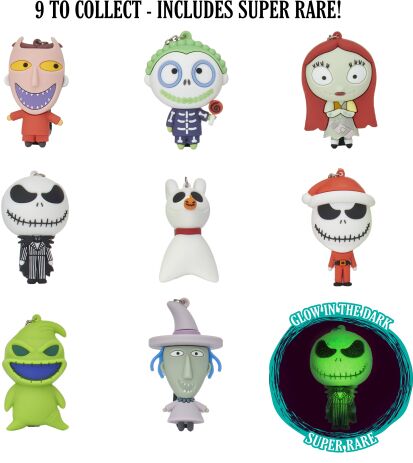 WOW Nightmare Before Christmas Bag Clips-9 Σχέδια-1Τμχ (NBC-1006-01) (1)