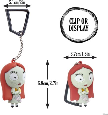 WOW Nightmare Before Christmas Bag Clips-9 Σχέδια-1Τμχ (NBC-1006-01) (2)