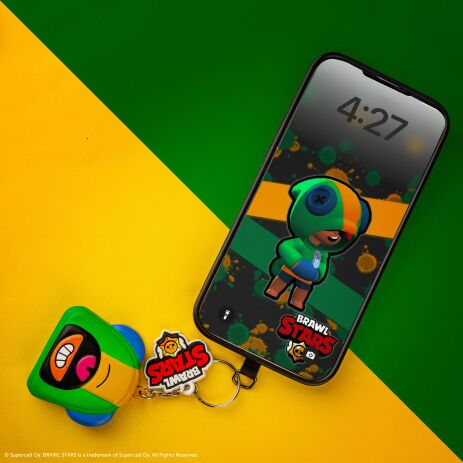 FBL Brawl Stars Leon Μπρελόκ Squishy (CR2835) (2)