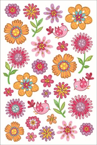 LKing Sticker Λουλούδια Glitter (CLA3015V) (0)