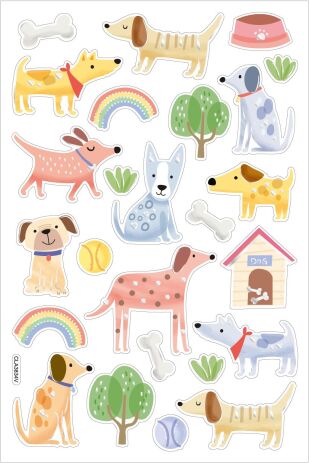 LKing Sticker Σκύλοι (CLA3834V) (0)