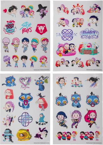 FBL K-Pop Demon Hunters Αυτοκόλλητα 4 Φύλλα (CR5225) (1)