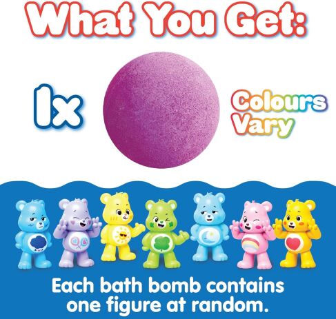 Zimpli Kids Baff Bombz Care Bears Surprise! 100gr.-7 Σχέδια-1Τμχ (7146) (1)
