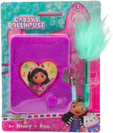 Canenco Gabby's Dollhouse Μini Ημερολόγιο Με Κλειδαριά & Στυλό (GD99988) (0)