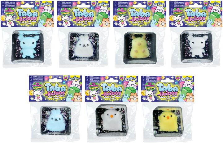 ORB Tabalicious Squishy Κύβος Glow In The Dark-7 Σχέδια (4284302407) (1)