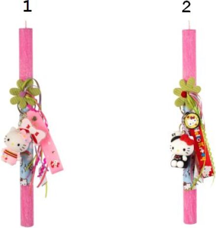 Λαμπάδα Μπρελόκ Kitty-2 Σχέδια (98.29.4985) (1)