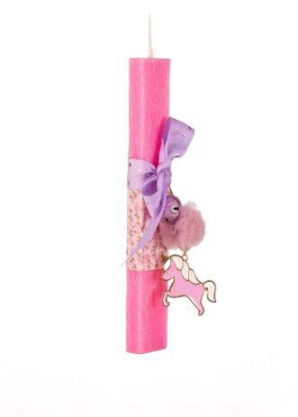 Λαμπάδα Πλακέ Μονόκερος Μεταλλικός-Πον Πον (98.29.5118) (0)