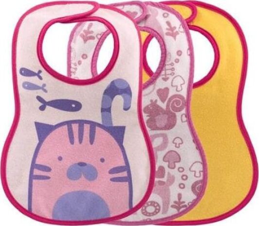 Chicco Τραχήλια Easy Meal Κορίτσι 6+ 3Τμχ (F03-16301-10) (1)