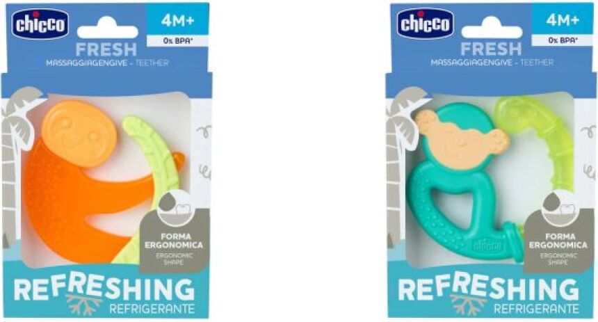 Chicco Κρίκος Οδοντοφυίας Σιλικόνη Mix 4m+-2 Σχέδια (C05-28130-30) (2)