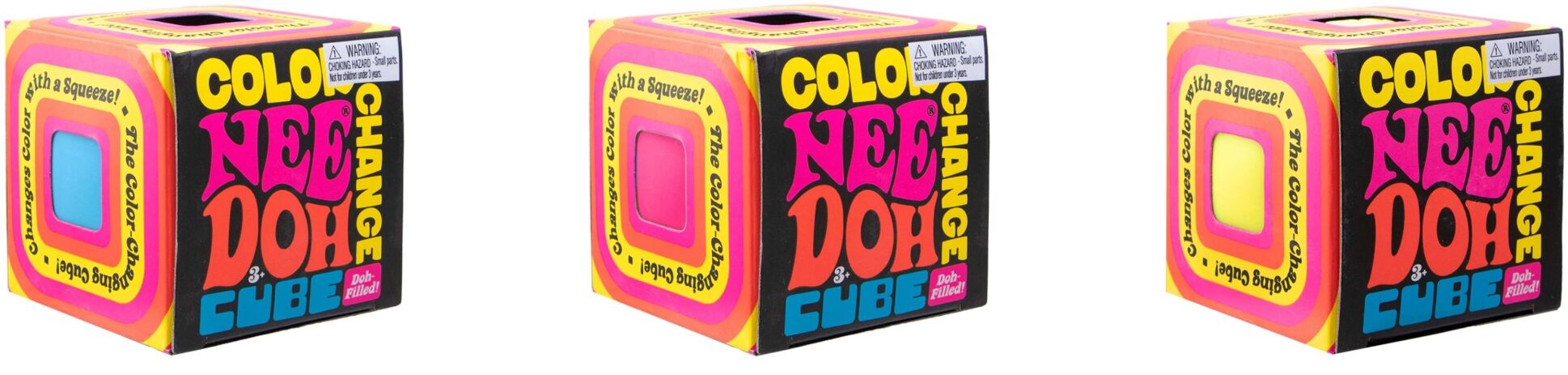 Nee Doh Μπάλα Cube Color Change-3 Σχέδια (15750801) (2)