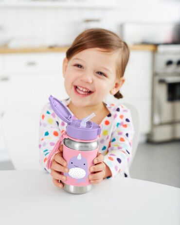 Skip Hop Zoo SS-Narwhal Παγούρι Με Καλαμάκι (9I239410) (2)