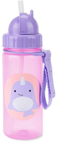 Skip Hop Zoo PP-Narwhal Παγούρι Με Καλαμάκι (9N567310) (1)