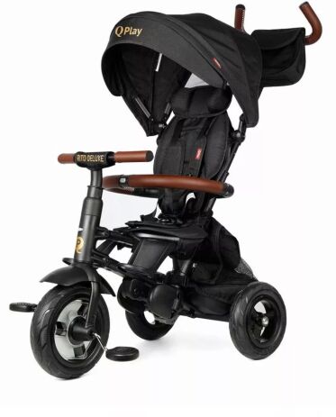 QPlay Τρίκυκλο Rito Deluxe Air Gel Wheels Black (01-1212068-02) (1)