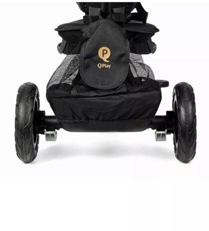 QPlay Τρίκυκλο Rito Deluxe Air Gel Wheels Black (01-1212068-02) (5)