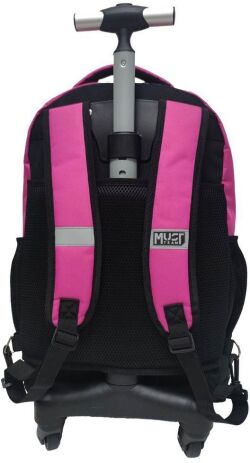 Must Team 25 Σακίδιο Trolley Με Μονό Χερούλι & 4 Ρόδες Ροζ (000586854) (1)