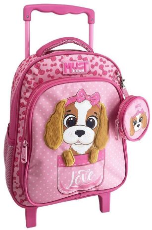 Must Team Dog With Pink Bow 26 Σακίδιο Νηπιαγωγείου Trolley (000587294) (0)