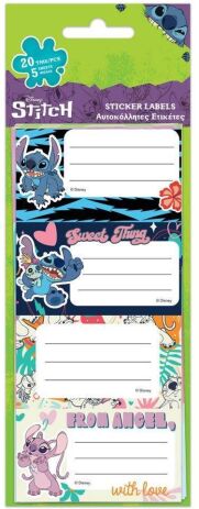 Lilo & Stitch Ετικέτες Αυτοκόλλητες 20Τμχ (0000564614) (0)