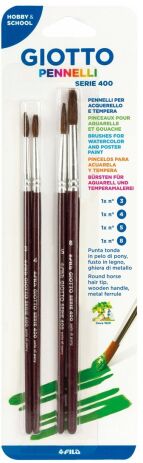 Giotto Πινέλο Στρογγυλό 400 Νο 3-4-5-8 4Τμχ (27300) (0)