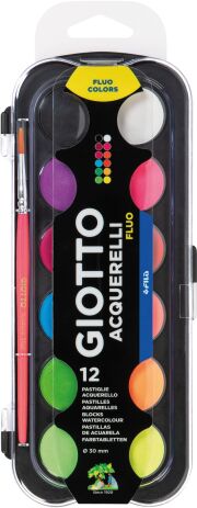 Giotto Νερομπογιά Fluo 12 Χρωμάτων (351400) (0)