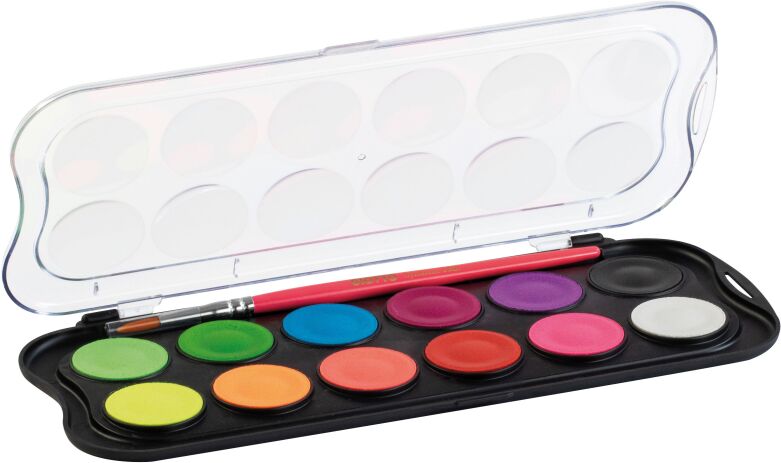 Giotto Νερομπογιά Fluo 12 Χρωμάτων (351400) (1)
