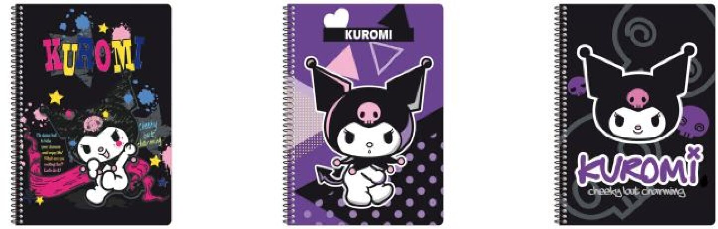 Kuromi 26 Τετράδιο Spiral 2 Θεμάτων 17X25-3 Σχέδια-1Τμχ (26202) (0)