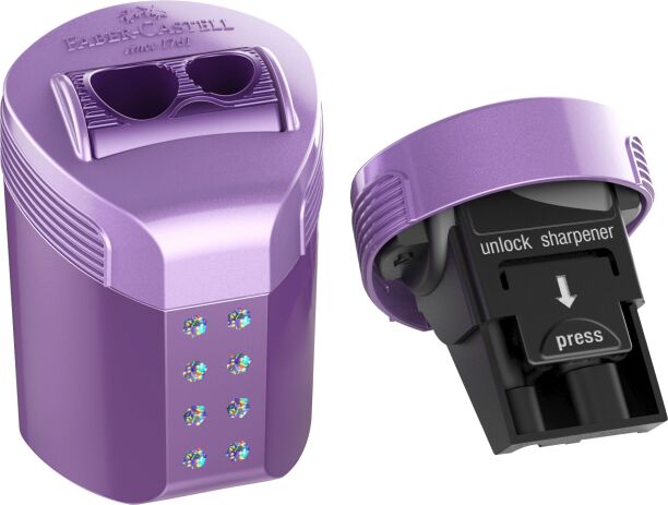 Faber Castell Ξύστρα Διπλή Roll-On Sparkle-3 Σχέδια-1Τμχ (12310829) (1)