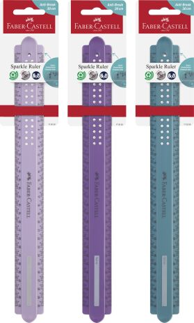 Faber Castell Χάρακας Sparkle 30cm-3 Σχέδια-1Τμχ (12310893) (0)