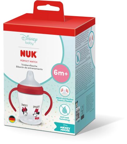 Nuk Μπιμπερό Πλαστικό Perfect Match PP 150ml Στόμιο-Λαβές Minnie (10215397) (0)