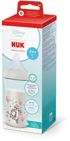 Nuk Μπιμπερό Πλαστικό Perfect Match PP 260ml Tiger Temperature Control (10216333) (1)