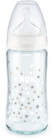 Nuk Μπιμπερό Γυάλινο First Choice Plus 240ml Θ.Σ.Μ1-3 Σχέδια (10745124) (3)
